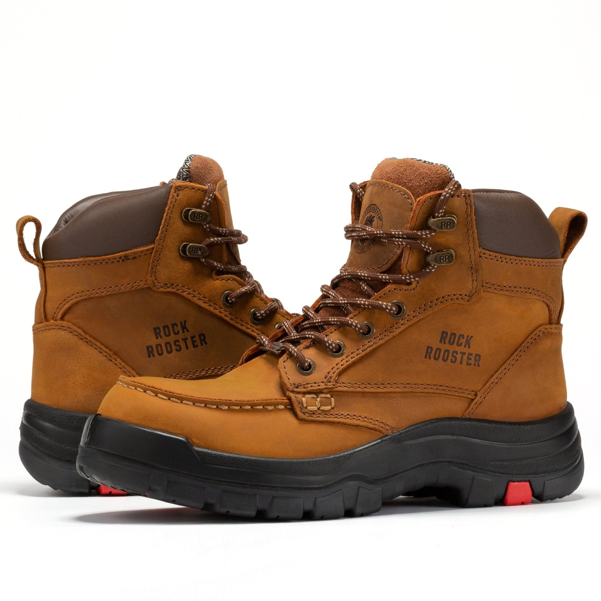 RockRooster Zumbro 6 inch Wide Steel Toe, Rubber Outsole, EH Protection,, ASTM 2413, Work Boots AK370 - Angler's Pro Tackle & Outdoors