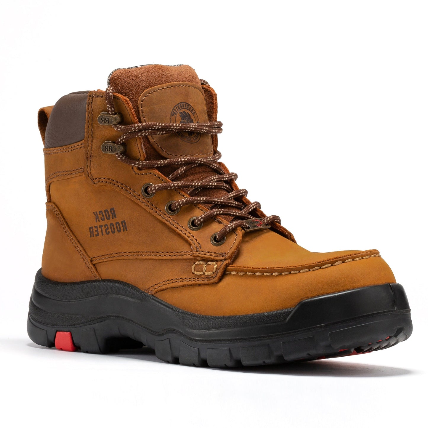 RockRooster Zumbro 6 inch Wide Steel Toe, Rubber Outsole, EH Protection,, ASTM 2413, Work Boots AK370