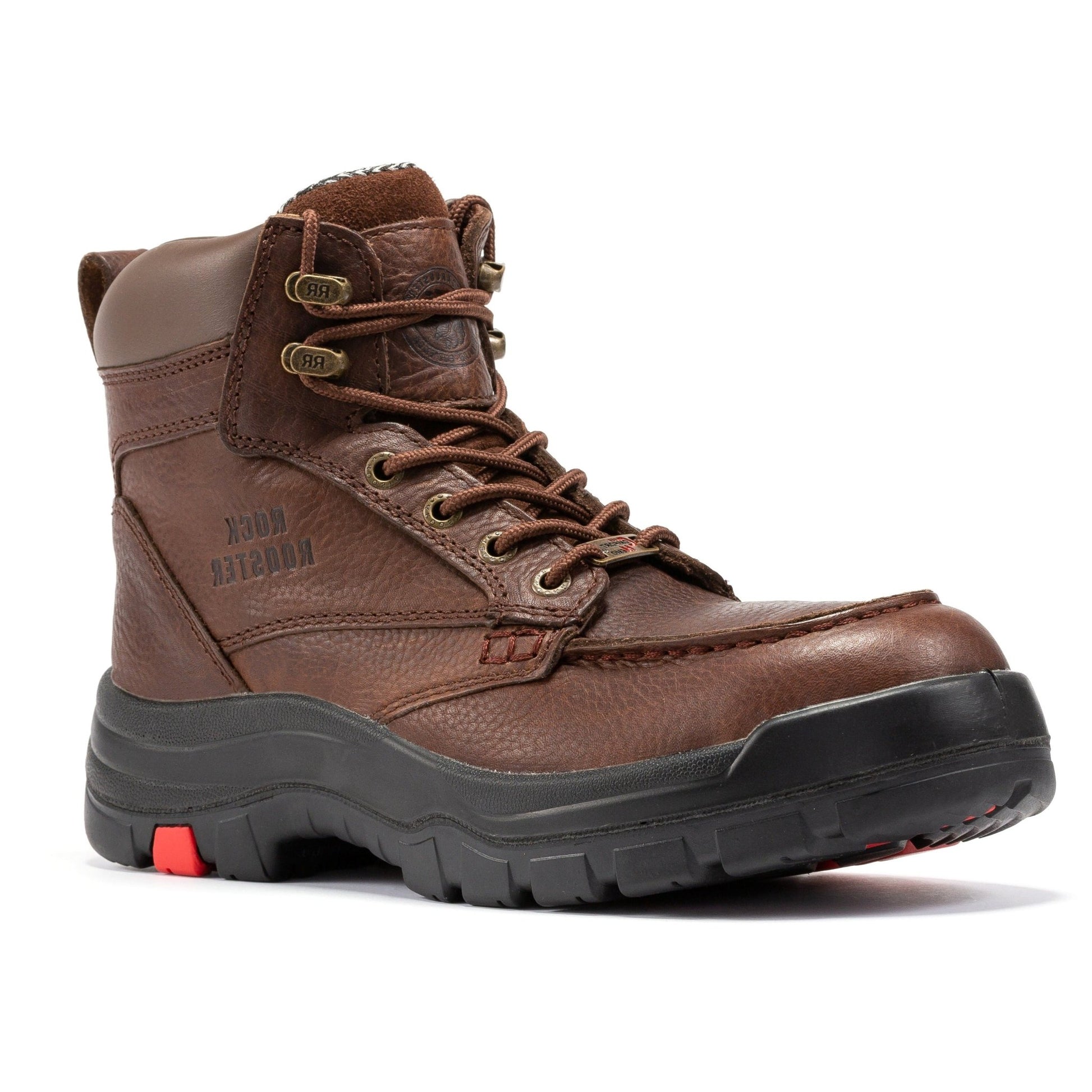 RockRooster Zumbro 6 inch Wide Steel Toe, Waterproof Work Boots, Rubber Outsole, EH Protection, ASTM 2413, Work Boots AK372 - Angler's Pro Tackle & Outdoors