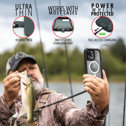Rogue Fishing Co. THE SHIELD™ Phone Tab & Tether - Angler's Pro Tackle & Outdoors