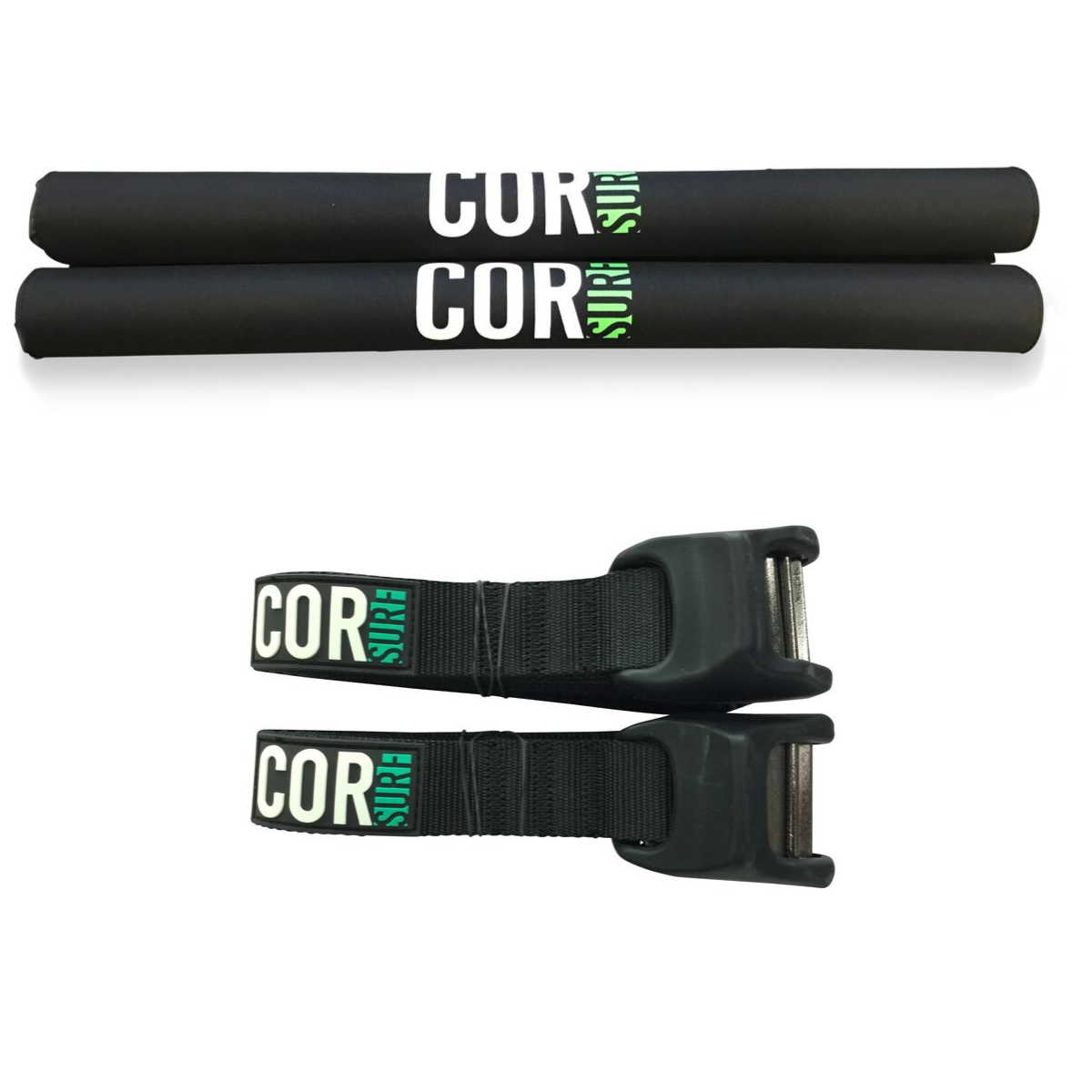 COR Surf Round Rack Pad and "No-Scratch" Tie Down Combo