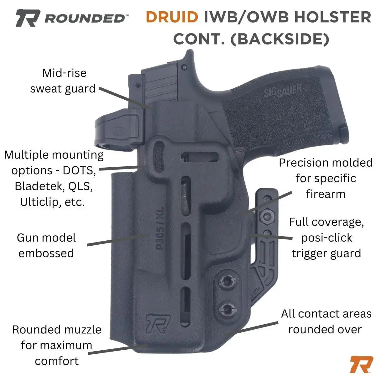 Rounded Gear DRUID IWB/OWB Holster - Angler's Pro Tackle & Outdoors