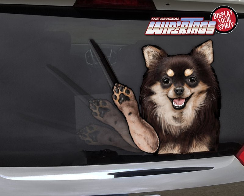 Roxie the Long Hair Chihuahua Waving Dog WiperTags - Angler's Pro Tackle & Outdoors