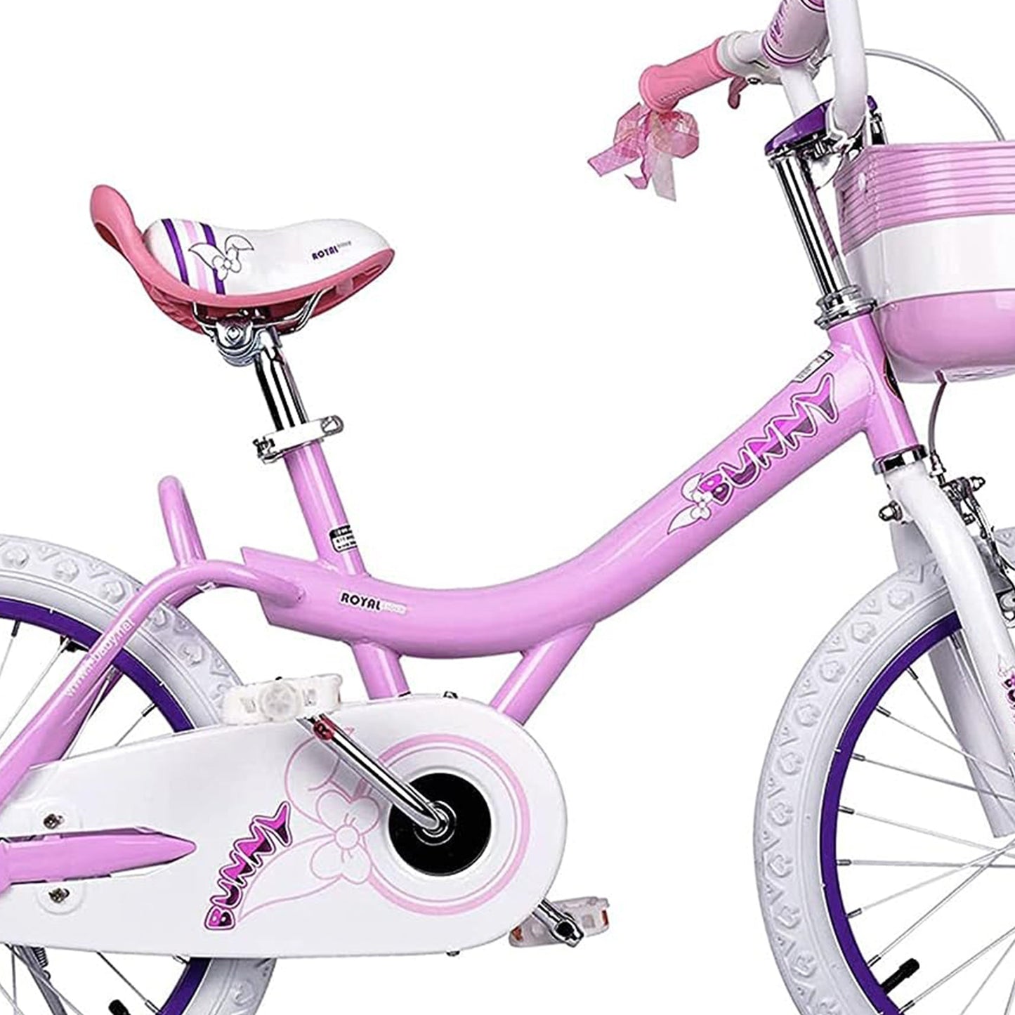 RoyalBaby Bunny 18" Kids Bike with Kickstand, Dual Brakes, Basket & Bell, Pink - Angler's Pro Tackle & Outdoors