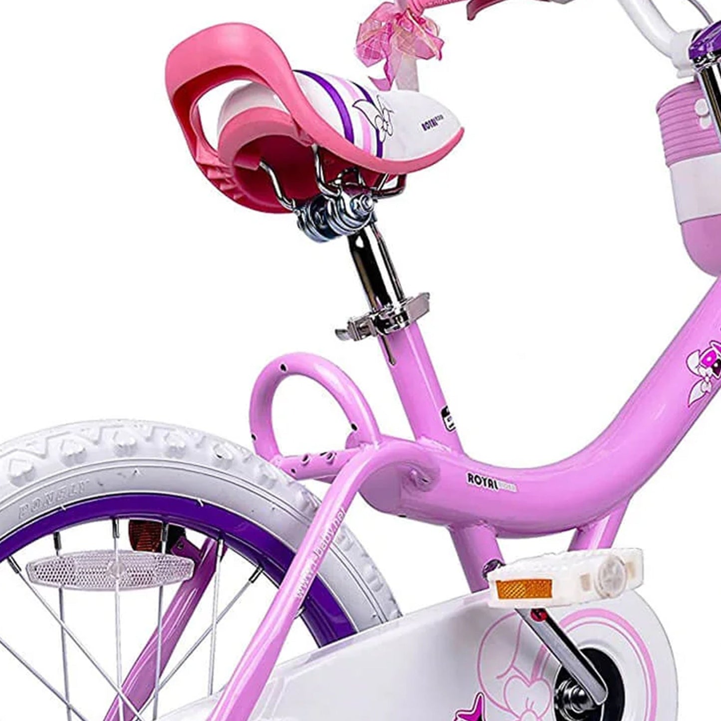 RoyalBaby Bunny 18" Kids Bike with Kickstand, Dual Brakes, Basket & Bell, Pink - Angler's Pro Tackle & Outdoors