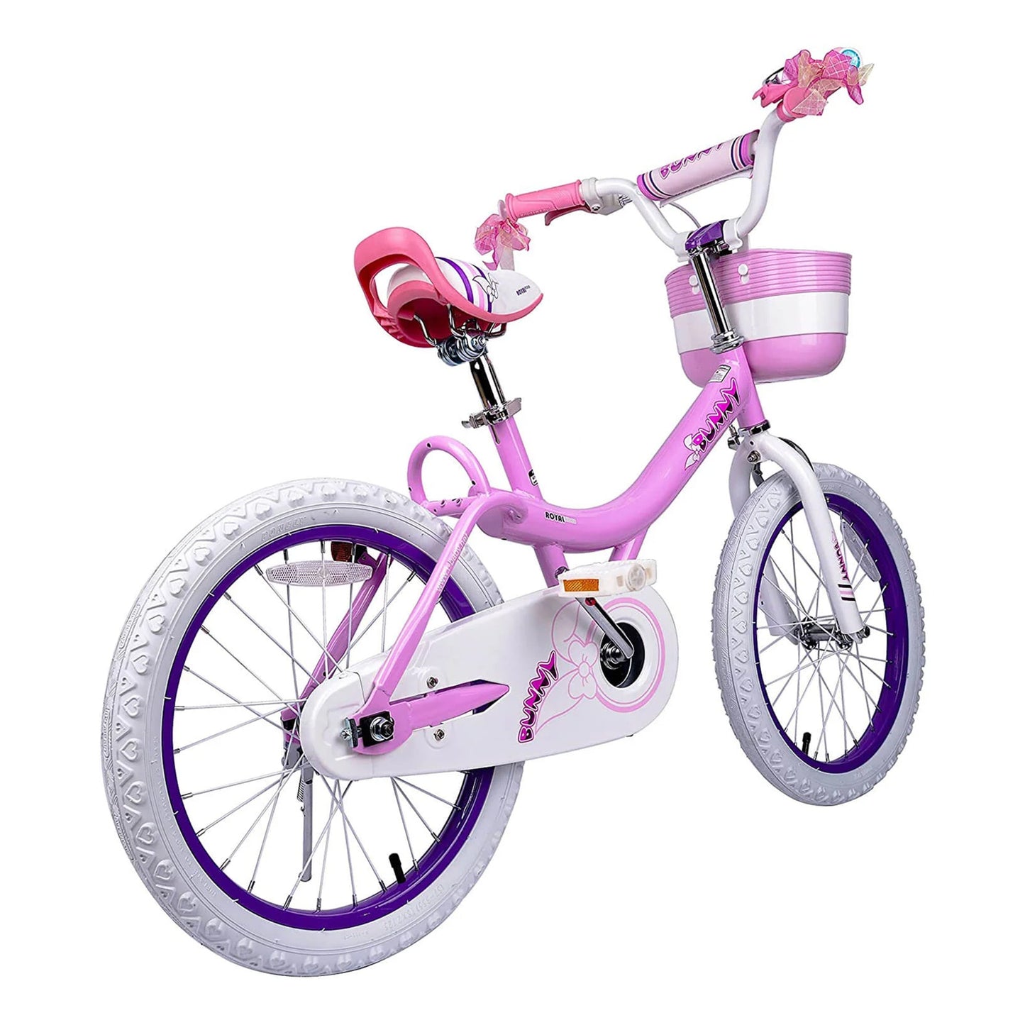 RoyalBaby Bunny 18" Kids Bike with Kickstand, Dual Brakes, Basket & Bell, Pink - Angler's Pro Tackle & Outdoors