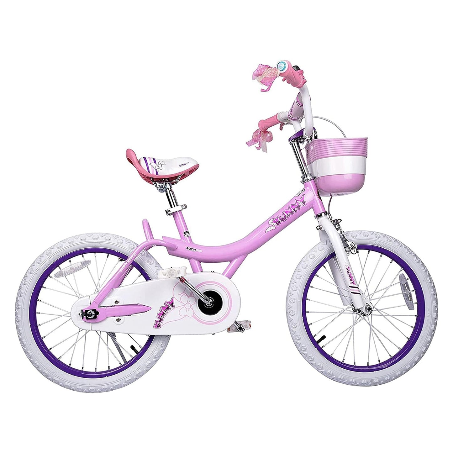 RoyalBaby Bunny 18" Kids Bike with Kickstand, Dual Brakes, Basket & Bell, Pink - Angler's Pro Tackle & Outdoors