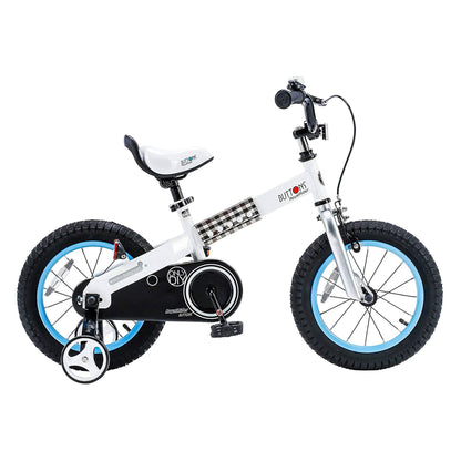 RoyalBaby Buttons 16 Inch Kids Bike with Kickstand and Training Wheels, Blue - Angler's Pro Tackle & Outdoors