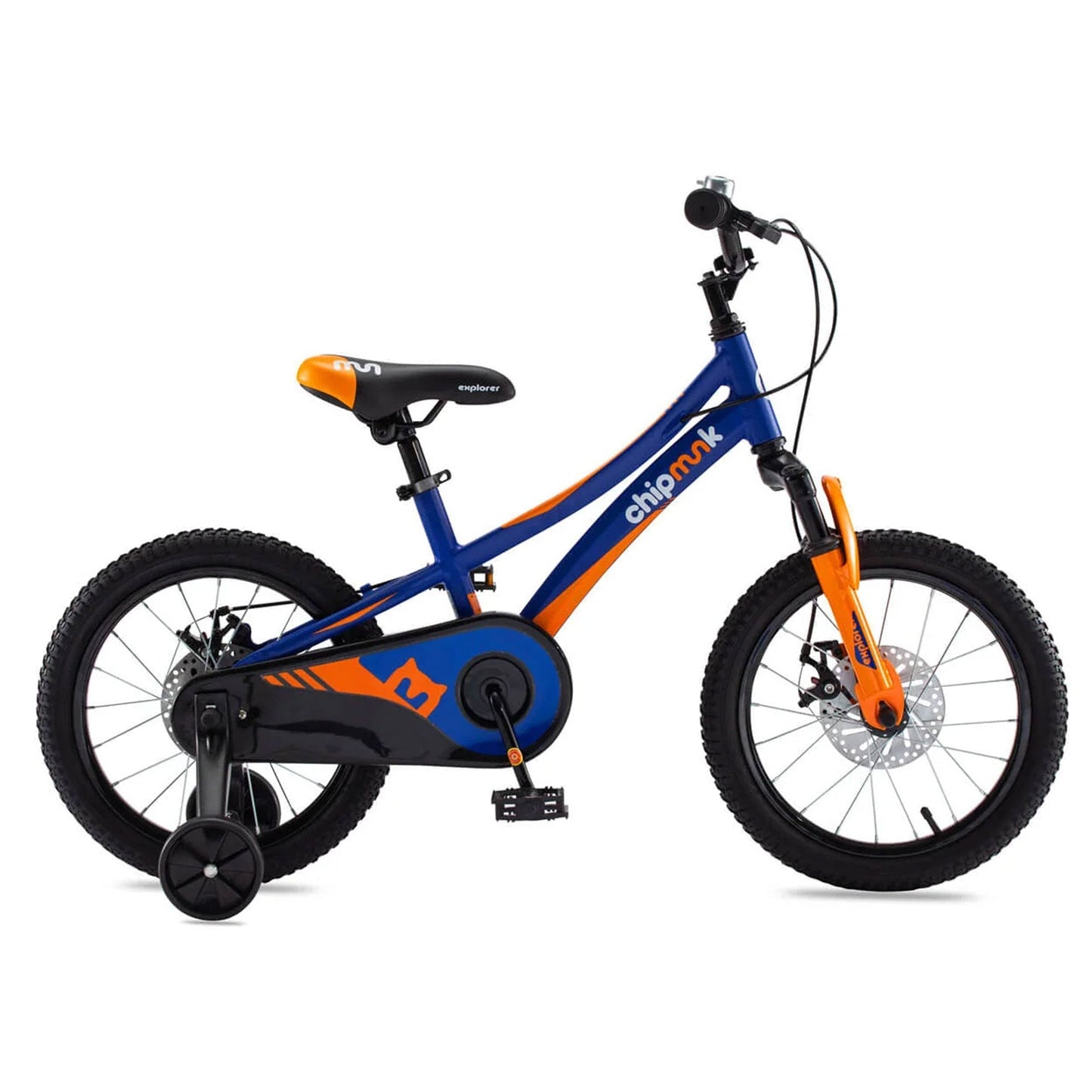 RoyalBaby Chipmunk Explorer 16" Kids Bike w/Training Wheels & Kickstand, Blue - Angler's Pro Tackle & Outdoors