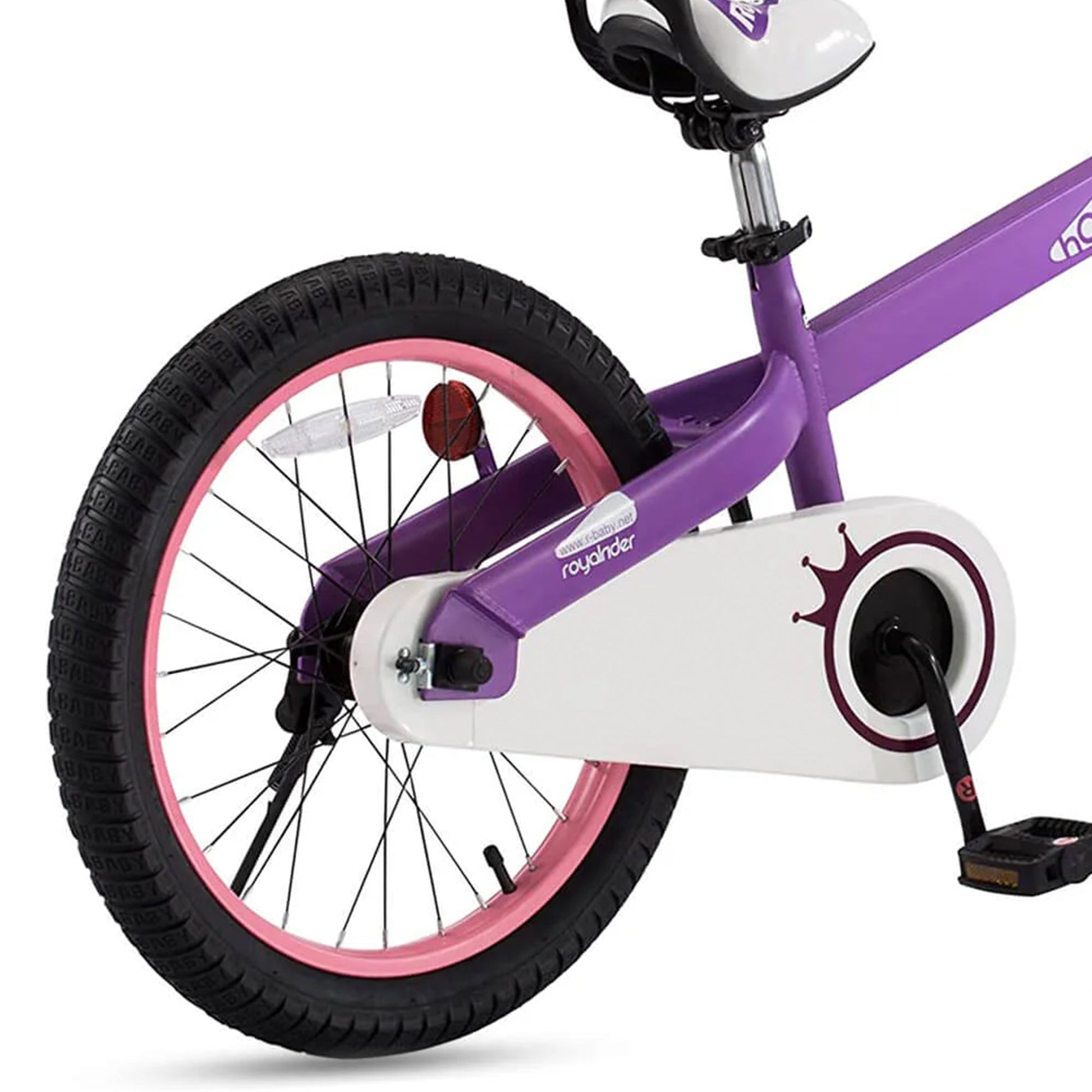 RoyalBaby Cubetube Honey 18 Inch Kids Bicycle w/Kickstand & Reflectors, Purple - Angler's Pro Tackle & Outdoors