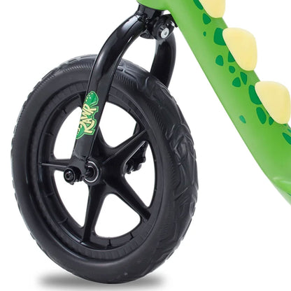 RoyalBaby Dinosaur 12 Inch Magnesium Frame Toddler Kids Balance Bike, Green - Angler's Pro Tackle & Outdoors