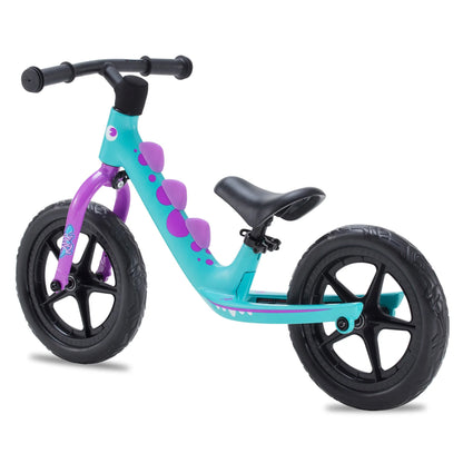 RoyalBaby Dinosaur 12 Inch Magnesium Frame Toddler Kids Balance Bike, Teal - Angler's Pro Tackle & Outdoors