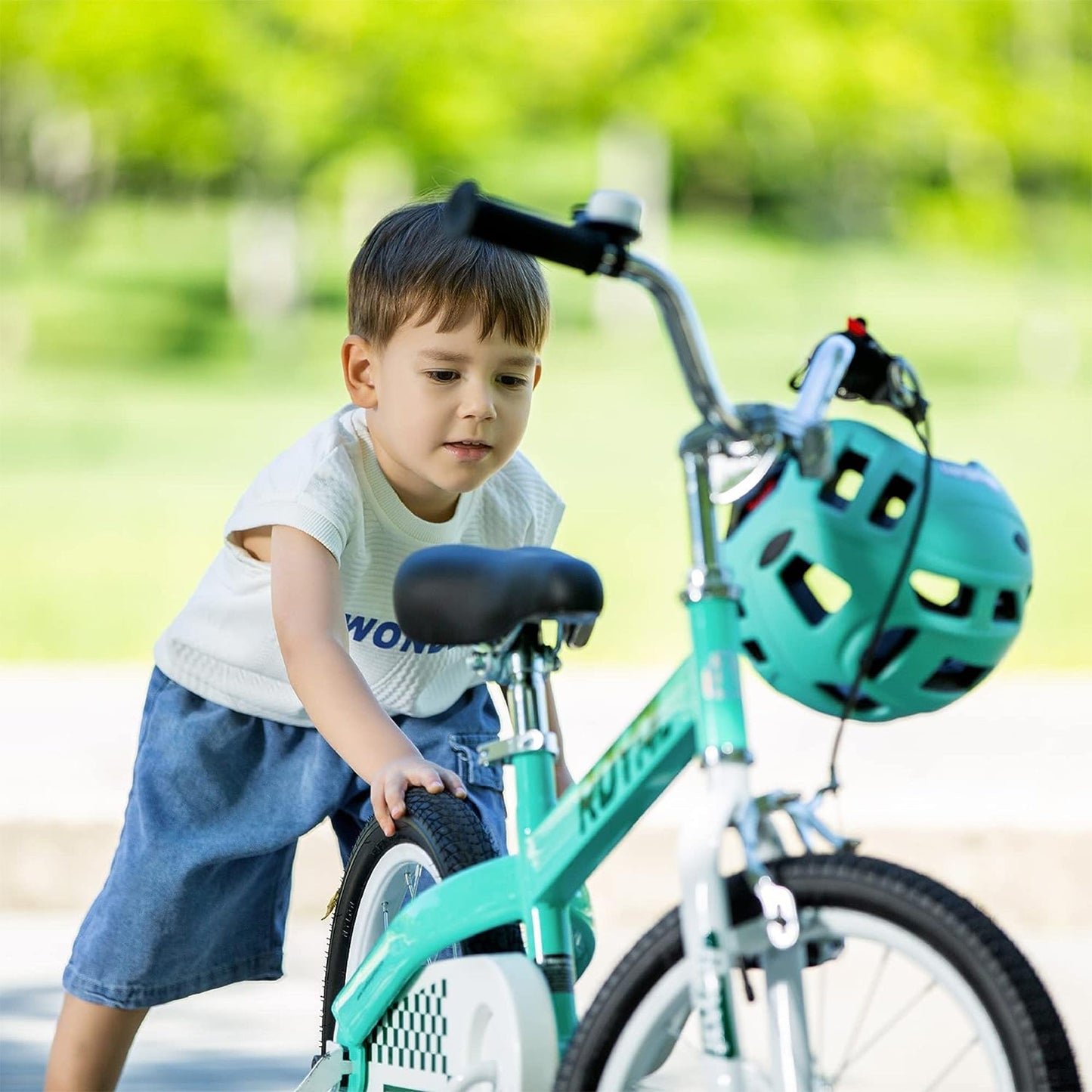 RoyalBaby Formula 16 Inch Kids Bike with Kickstand and Training Wheels, Green - Angler's Pro Tackle & Outdoors