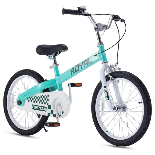 RoyalBaby Formula 20 Inch Kids Bike with Kickstand and Dual Hand Brakes, Green - Angler's Pro Tackle & Outdoors