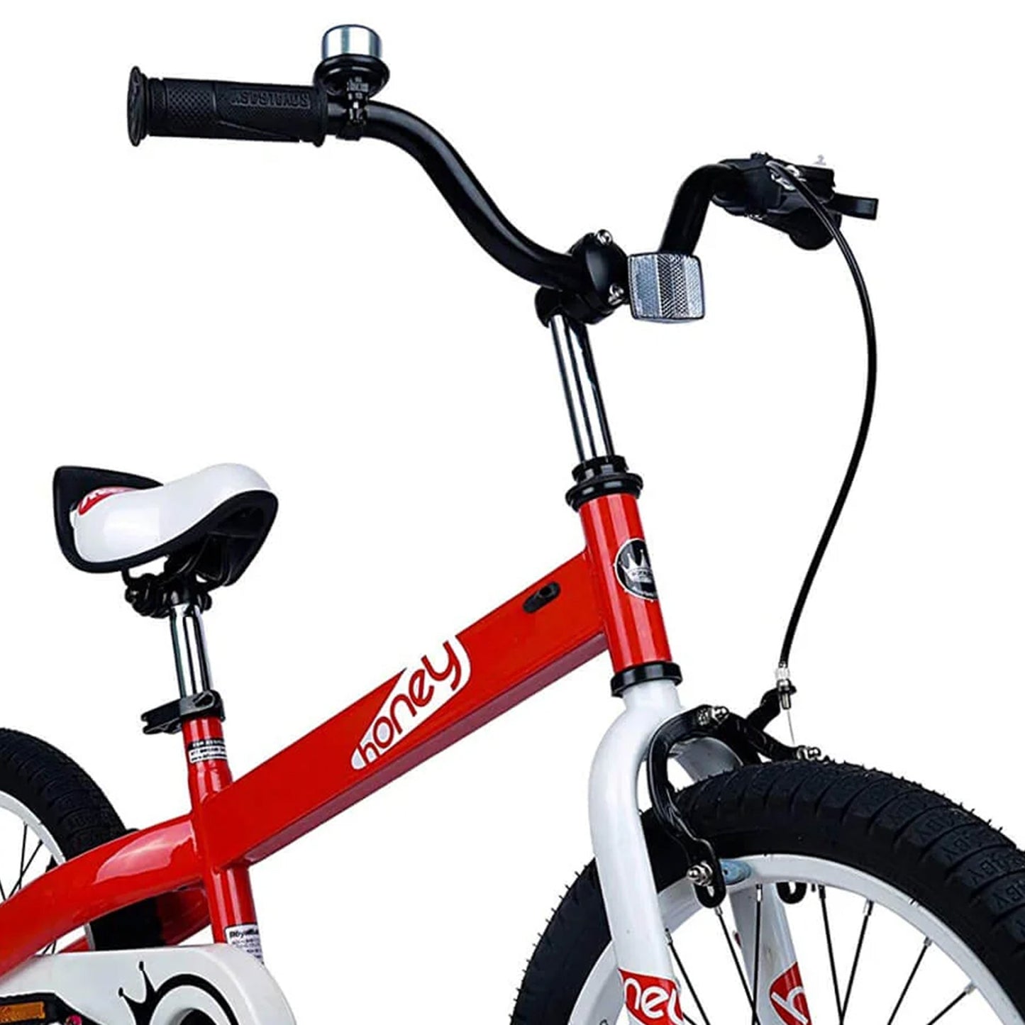 RoyalBaby Honey 18" Kids Bicycle w/ Kickstand, Adjustable Seat & Reflectors, Red - Angler's Pro Tackle & Outdoors