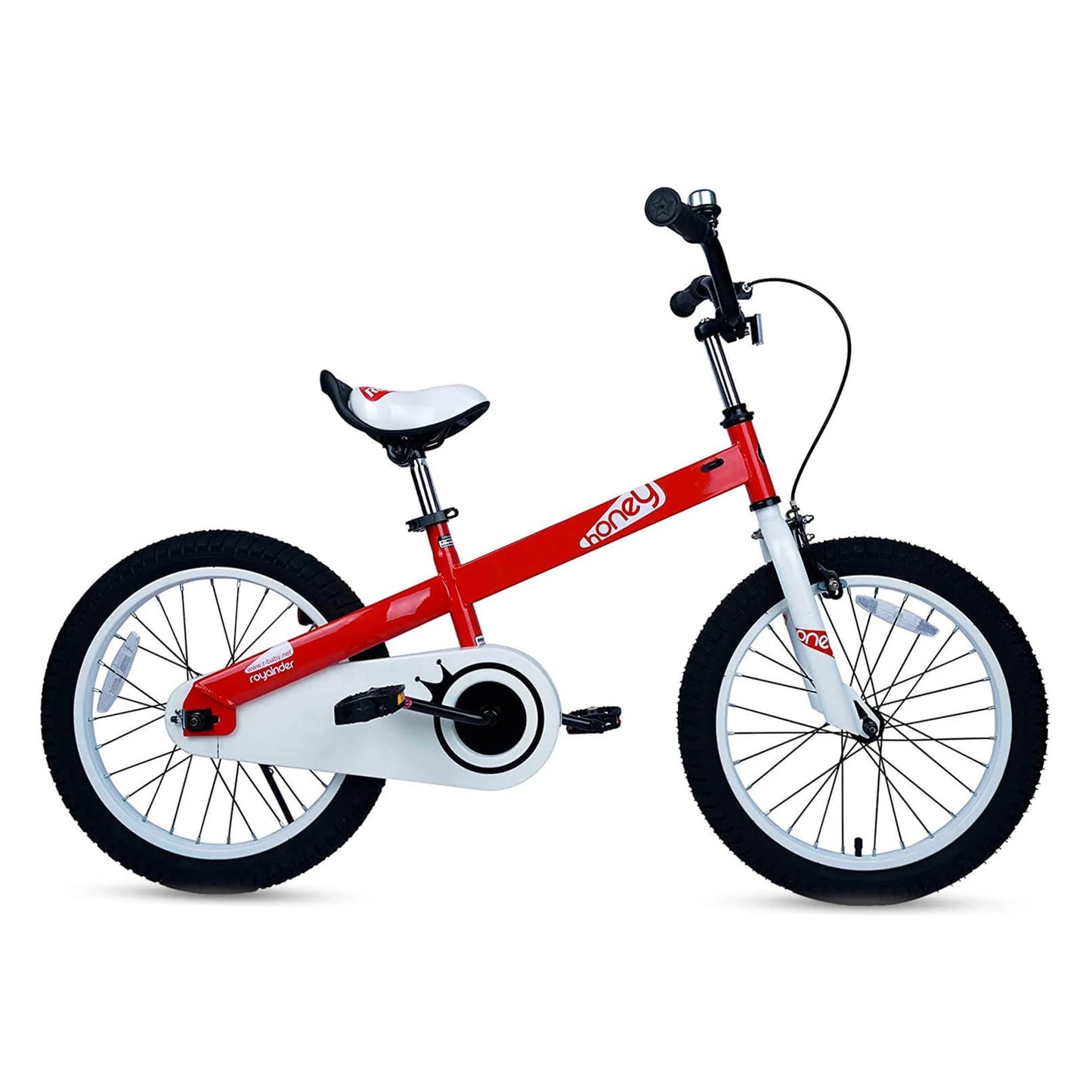 RoyalBaby Honey 18" Kids Bicycle w/ Kickstand, Adjustable Seat & Reflectors, Red - Angler's Pro Tackle & Outdoors