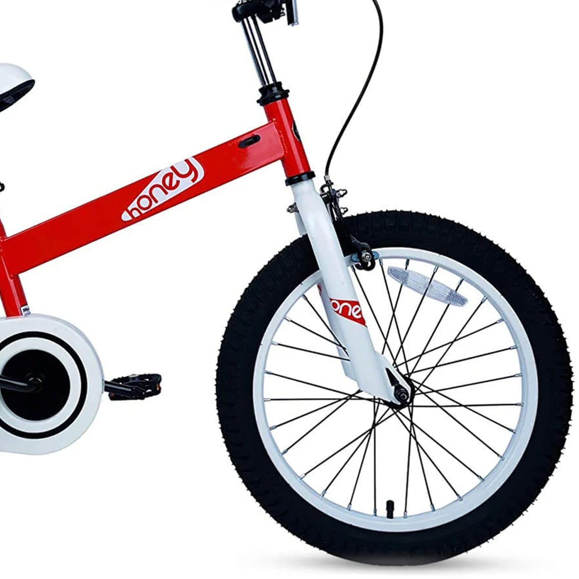 RoyalBaby Honey 18" Kids Bicycle w/ Kickstand, Adjustable Seat & Reflectors, Red - Angler's Pro Tackle & Outdoors