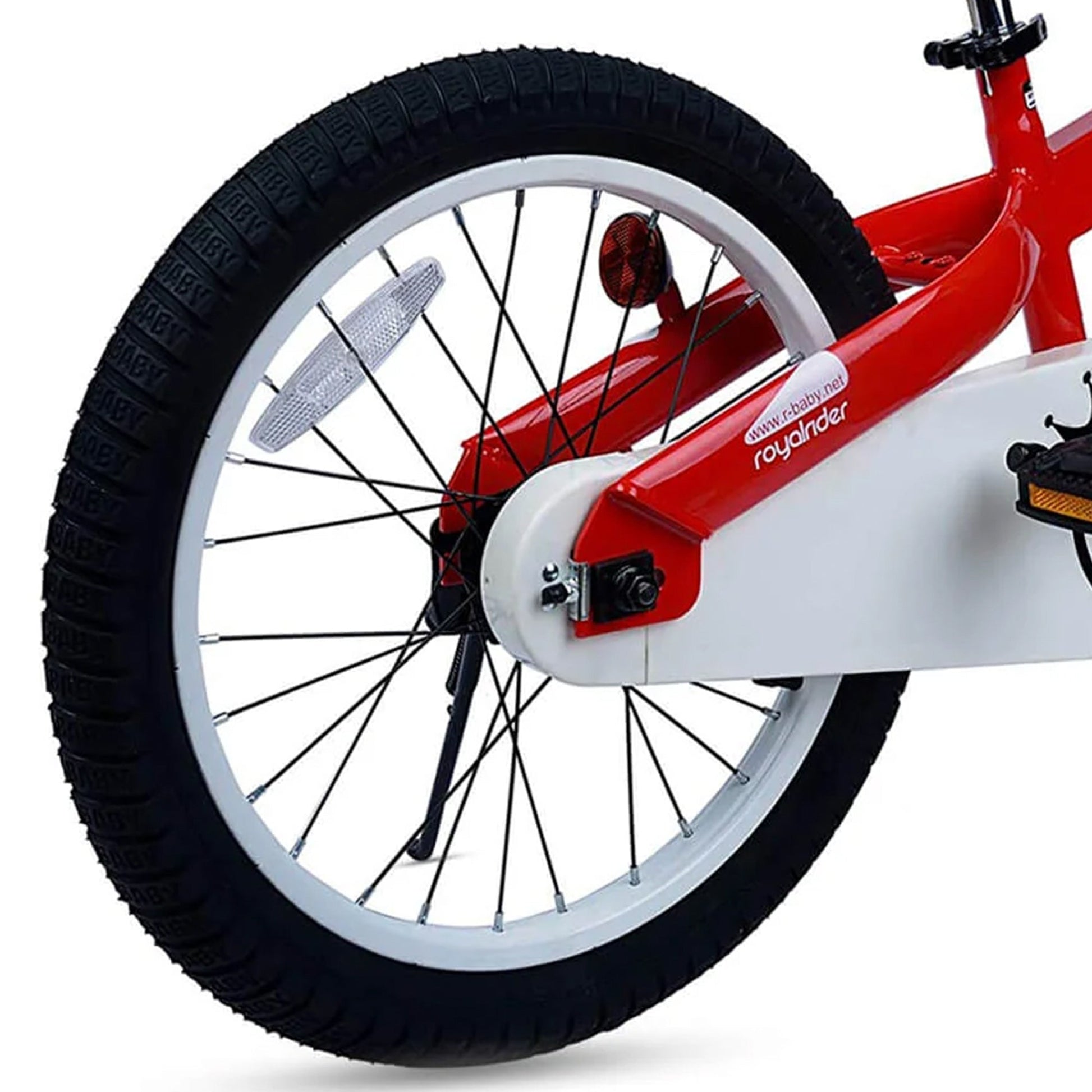 RoyalBaby Honey 18" Kids Bicycle w/ Kickstand, Adjustable Seat & Reflectors, Red - Angler's Pro Tackle & Outdoors