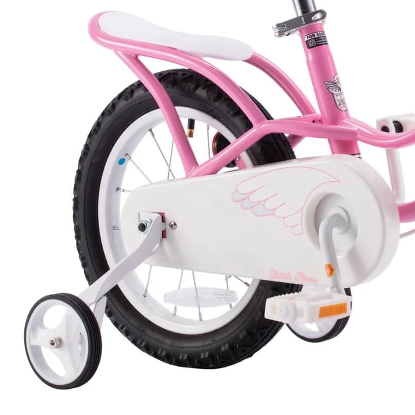 RoyalBaby Little Swan 14" Carbon Steel Kids Bicycle with Dual Hand Brakes, Pink - Angler's Pro Tackle & Outdoors