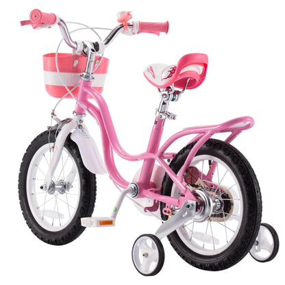 RoyalBaby Little Swan 14" Carbon Steel Kids Bicycle with Dual Hand Brakes, Pink - Angler's Pro Tackle & Outdoors