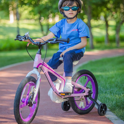 RoyalBaby Moon - 5 14" Magnesium Alloy Kids Bicycle with Training Wheels, Pink - Angler's Pro Tackle & Outdoors