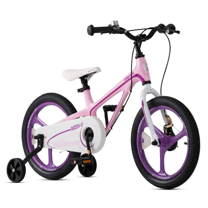 RoyalBaby Moon - 5 14" Magnesium Alloy Kids Bicycle with Training Wheels, Pink - Angler's Pro Tackle & Outdoors