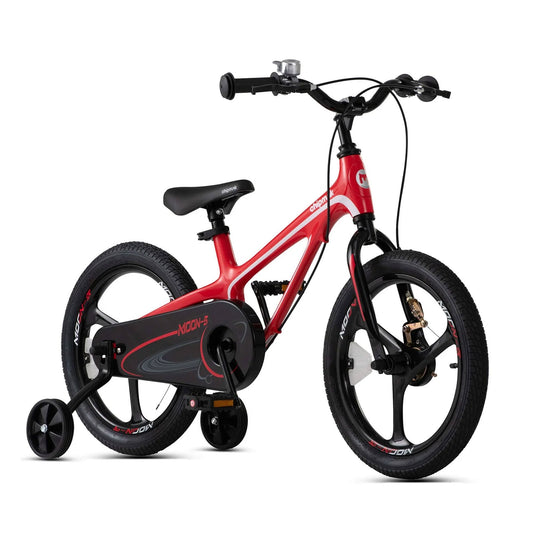 RoyalBaby Moon - 5 16" Magnesium Kids Bicycle w/Training Wheels & Kickstand, Red - Angler's Pro Tackle & Outdoors