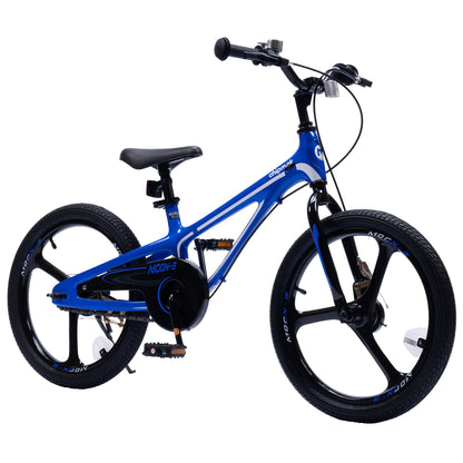 RoyalBaby Moon - 5 18" Magnesium Kids Bicycle w/Dual Hand Brakes & Kickstand, Blue - Angler's Pro Tackle & Outdoors