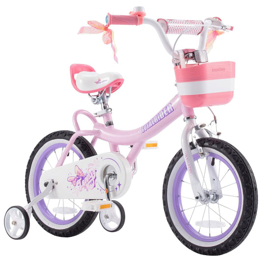 RoyalBaby Princess Girl Kids Bicycle 12" with Training Wheels, Jenny/Light Pink - Angler's Pro Tackle & Outdoors