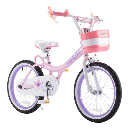 RoyalBaby Princess Girl Kids Outdoor Bicycle 18 Inch with Kickstand, Jenny/Pink - Angler's Pro Tackle & Outdoors