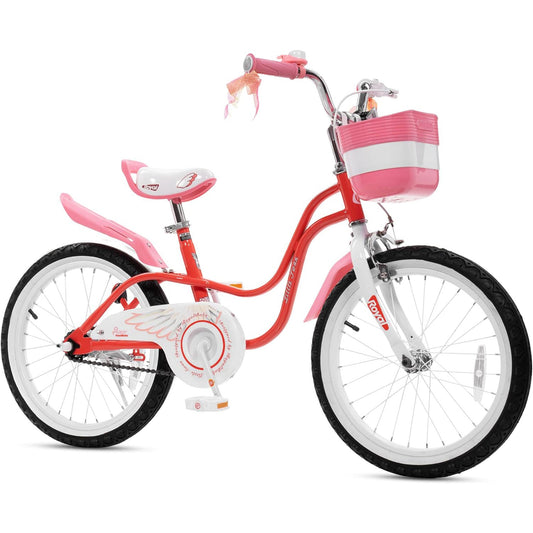 RoyalBaby Princess Girl Kids Outdoor Bicycle 18 Inch with Kickstand, Swan/Red - Angler's Pro Tackle & Outdoors