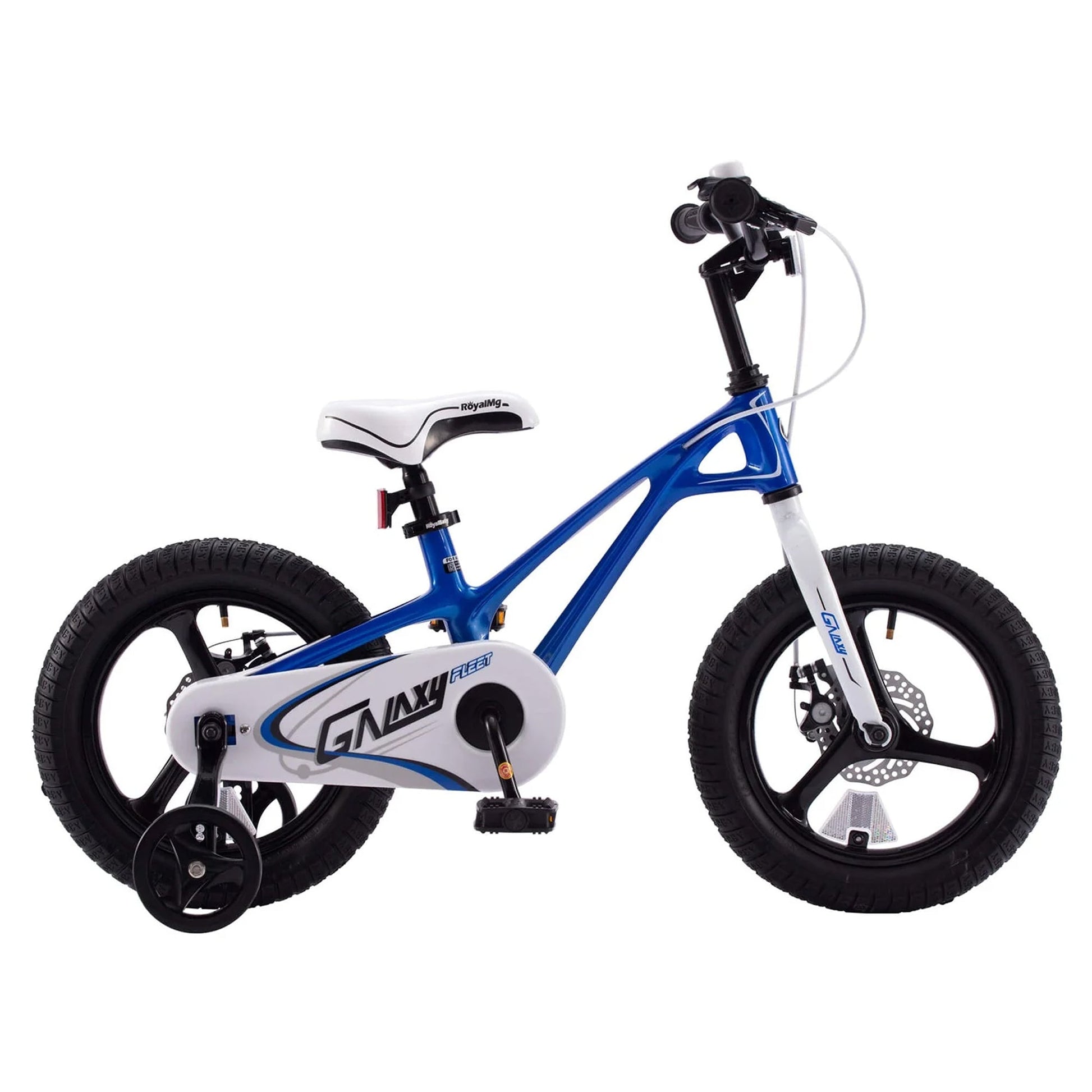 RoyalBaby RoyalMg Galaxy Fleet 14 Inch Kids Bicycle with Training Wheels, Blue - Angler's Pro Tackle & Outdoors