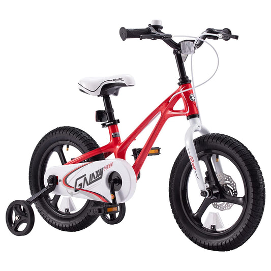 RoyalBaby RoyalMg Galaxy Fleet 14 Inch Kids Bicycle with Training Wheels, Red - Angler's Pro Tackle & Outdoors