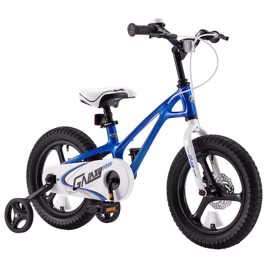 RoyalBaby RoyalMg Galaxy Fleet 16 Inch Kids Bicycle with Training Wheels, Blue - Angler's Pro Tackle & Outdoors