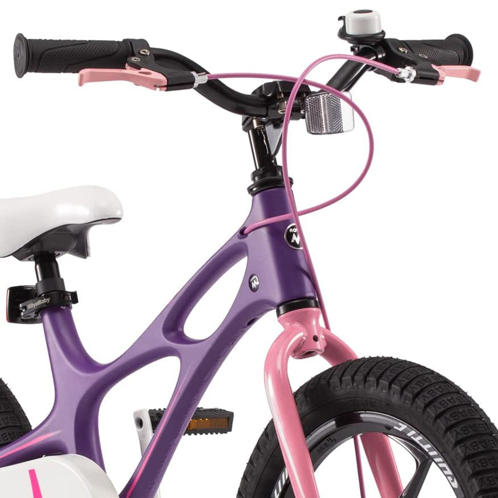 RoyalBaby Space Shuttle 14" Magnesium Alloy Kids Bike w/Training Wheels, Purple - Angler's Pro Tackle & Outdoors