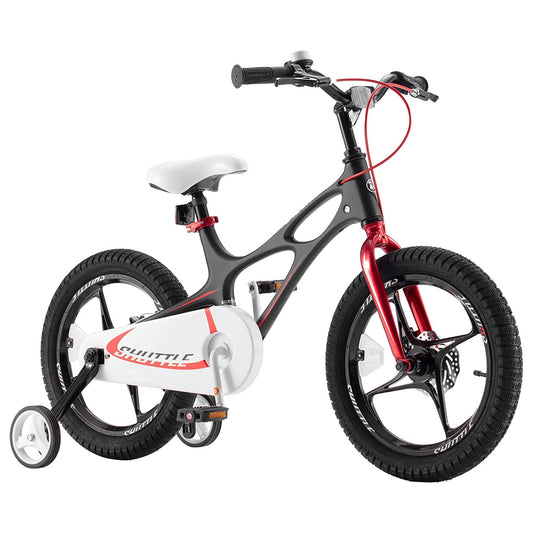 RoyalBaby Space Shuttle 16" Magnesium Alloy Kids Bike w/Training Wheels, Black - Angler's Pro Tackle & Outdoors