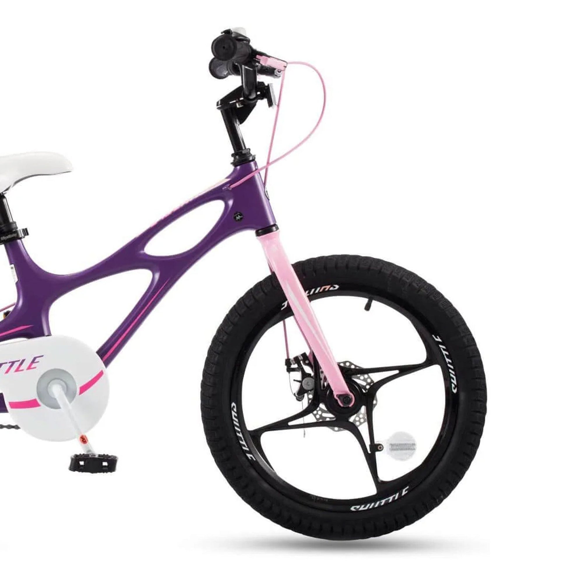 RoyalBaby Space Shuttle 18" Magnesium Alloy Kids Bicycle w/2 Disc Brakes, Purple - Angler's Pro Tackle & Outdoors