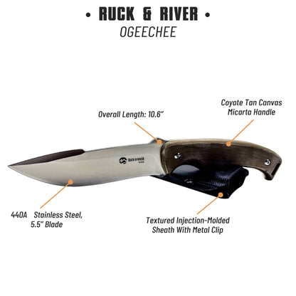 Ruck & River Ogeechee Fixed Blade Knife - Angler's Pro Tackle & Outdoors