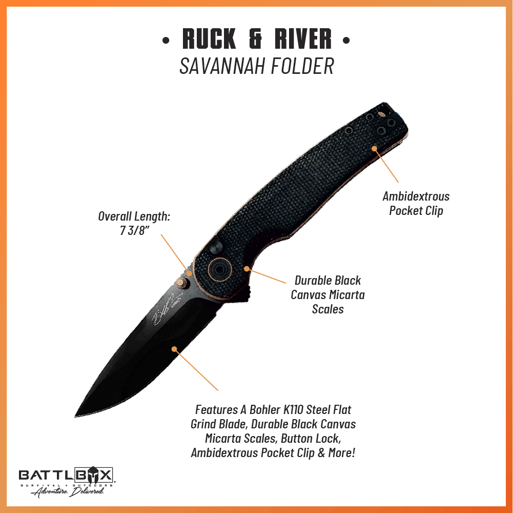 Ruck & River Savannah Folding Knife - Angler's Pro Tackle & Outdoors