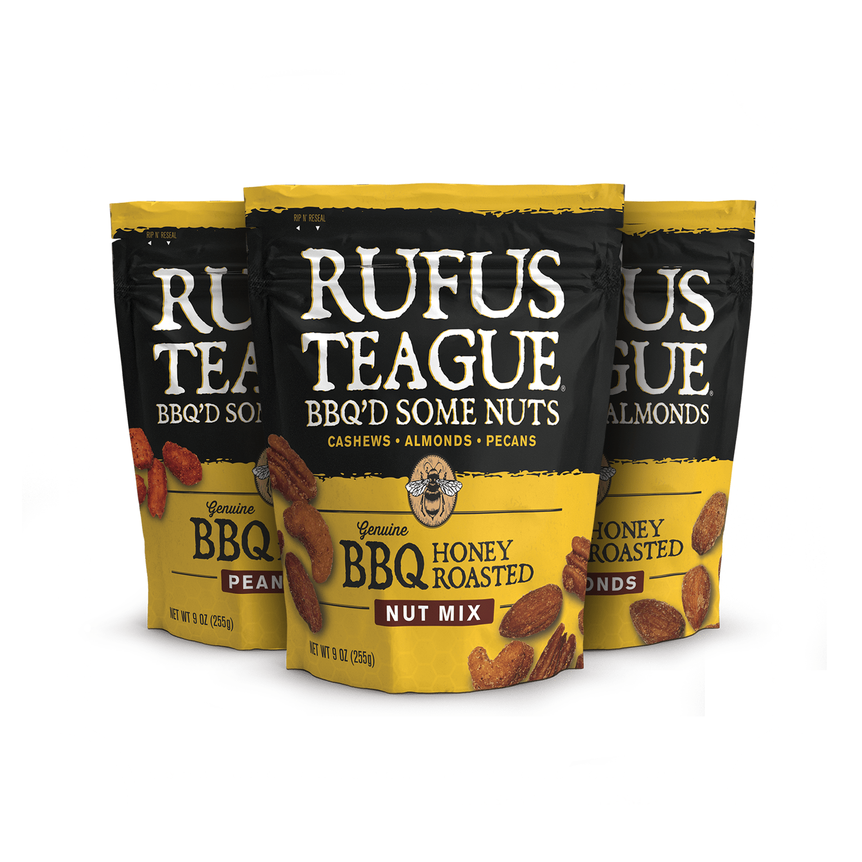 Rufus Teague BBQ NUTS - VARIETY 3 PACK - Angler's Pro Tackle & Outdoors