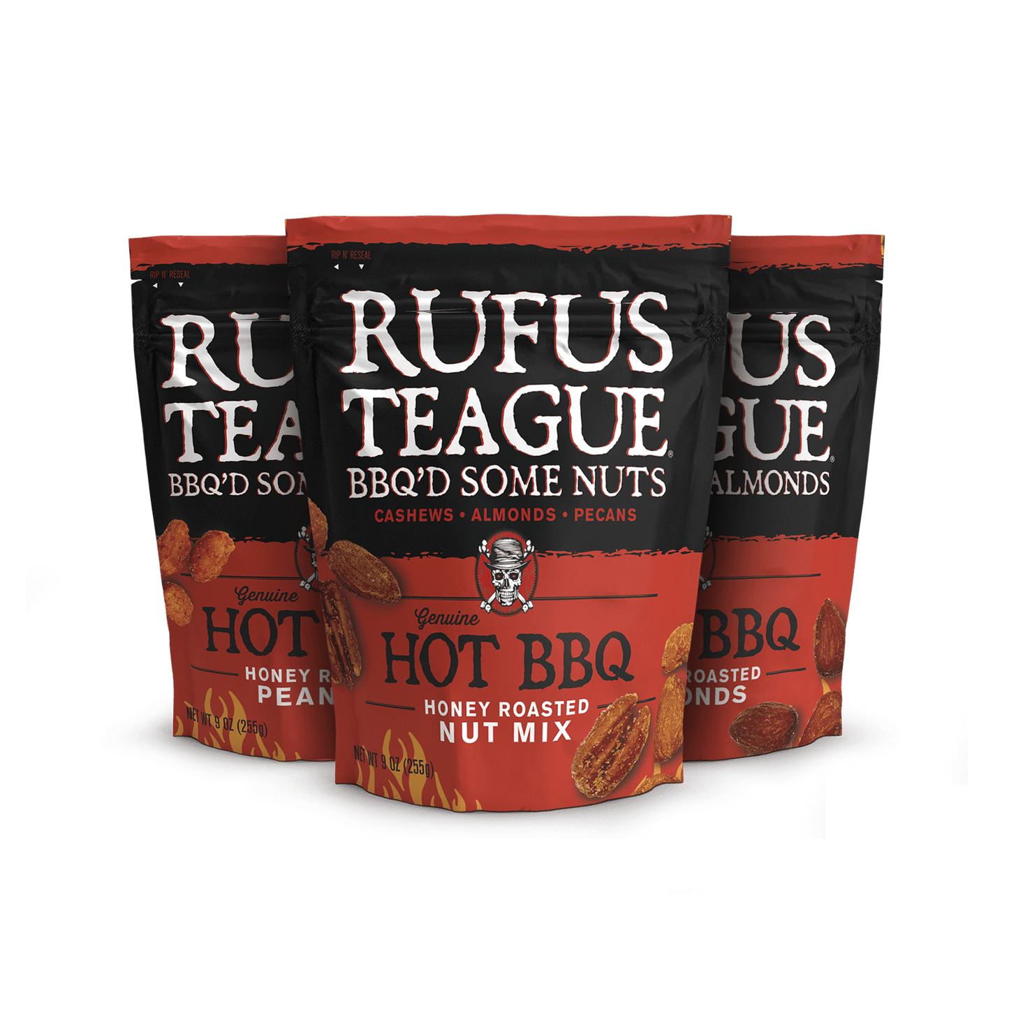 Rufus Teague HOT BBQ NUTS - VARIETY 3 PACK - Angler's Pro Tackle & Outdoors