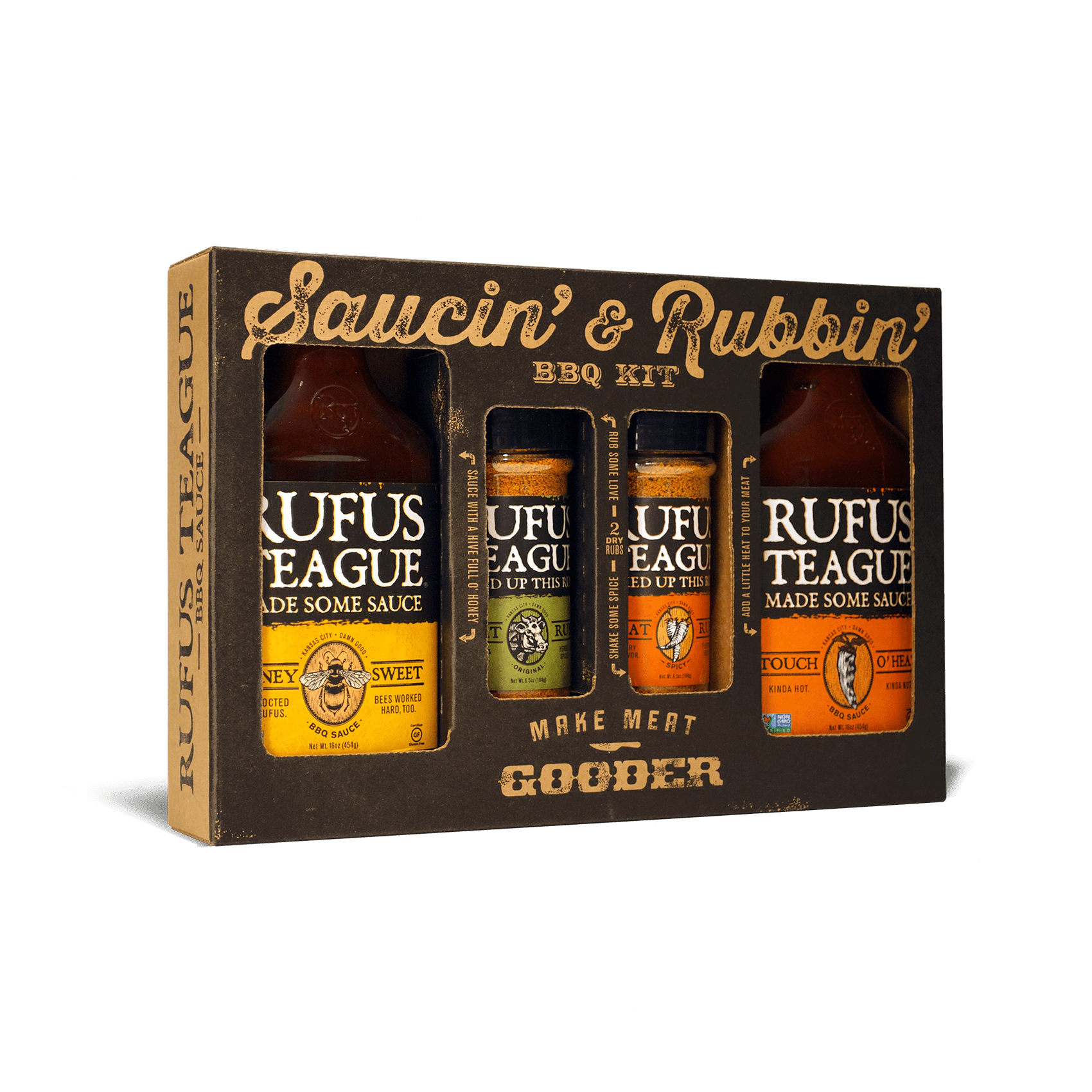 Rufus Teague SAUCIN' & RUBBIN' KIT (4 pack) - Angler's Pro Tackle & Outdoors