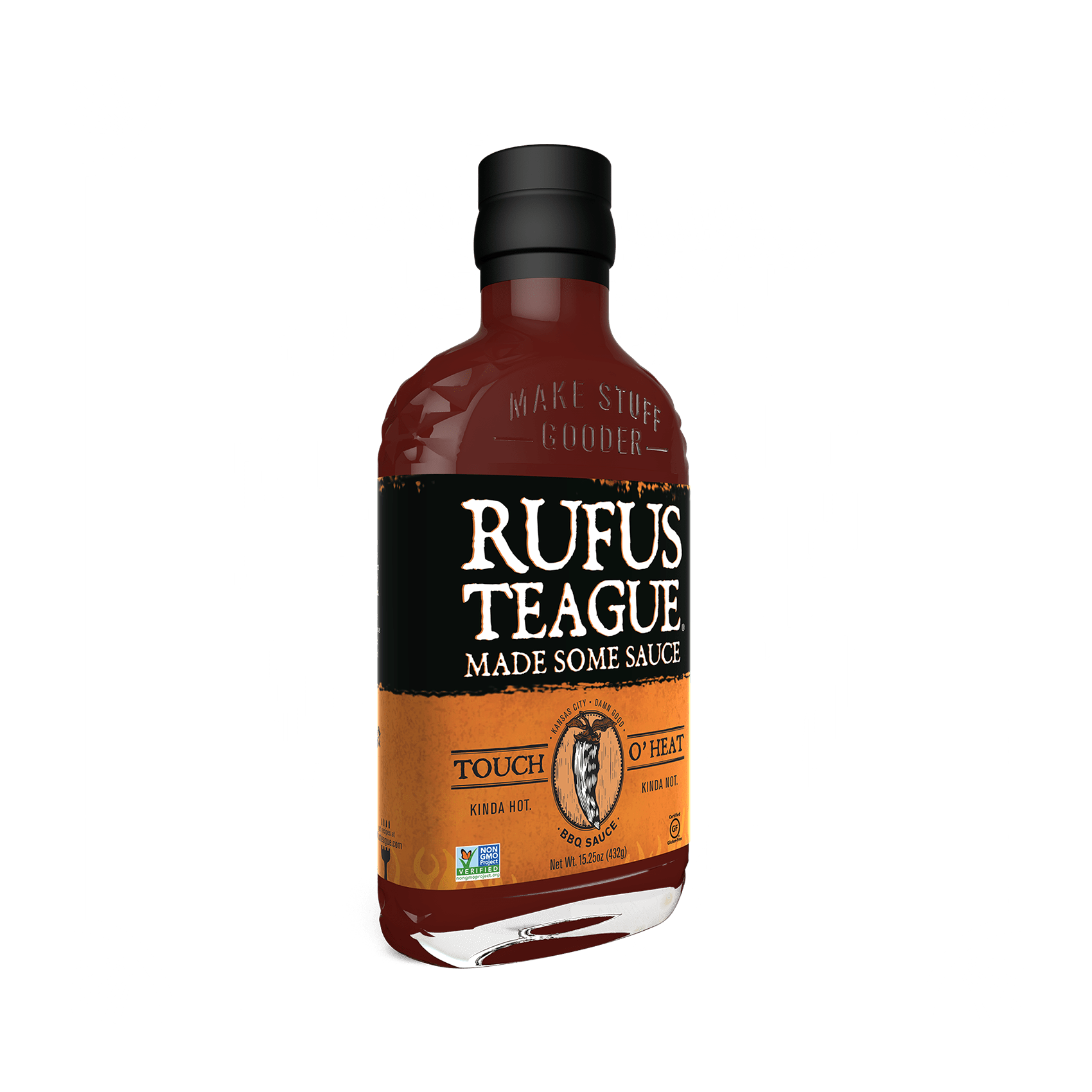 Rufus Teague TOUCH O' HEAT BBQ SAUCE - Angler's Pro Tackle & Outdoors