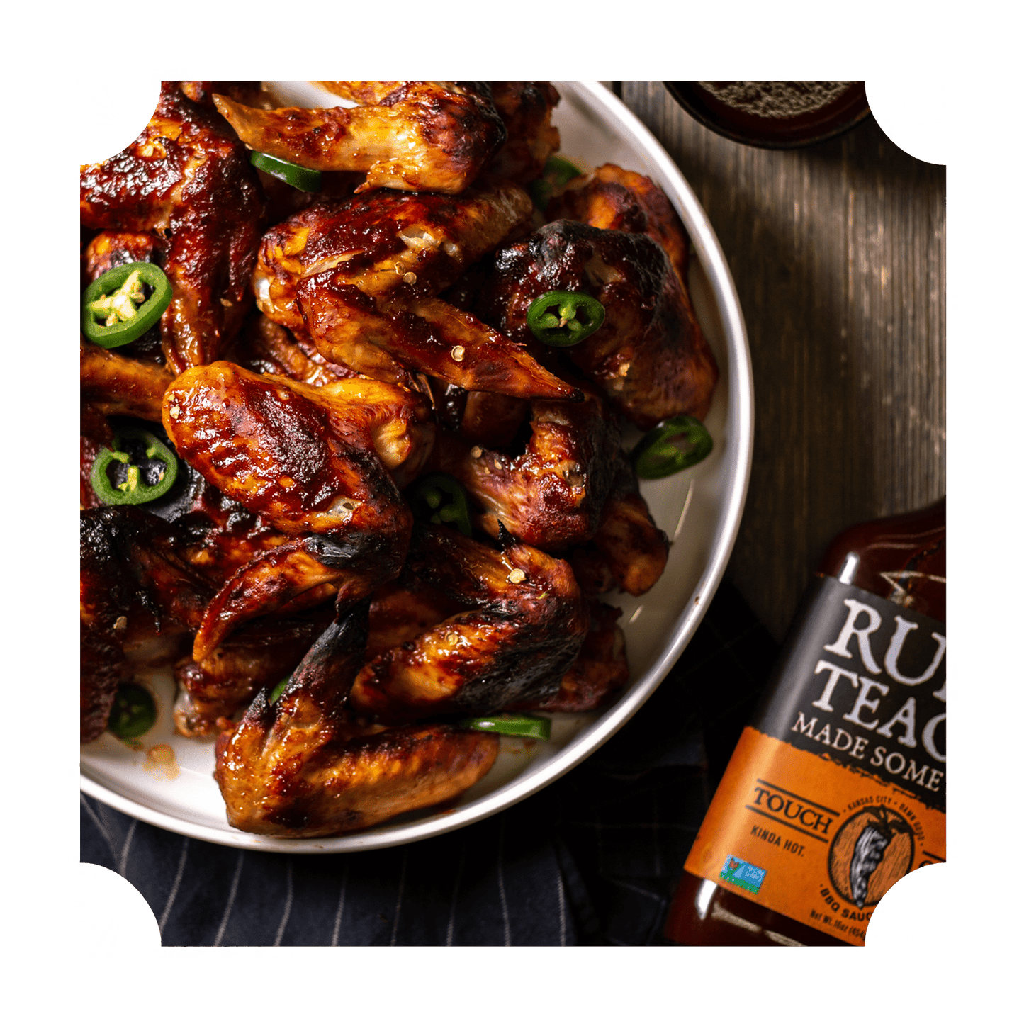 Rufus Teague TOUCH O' HEAT BBQ SAUCE - Angler's Pro Tackle & Outdoors