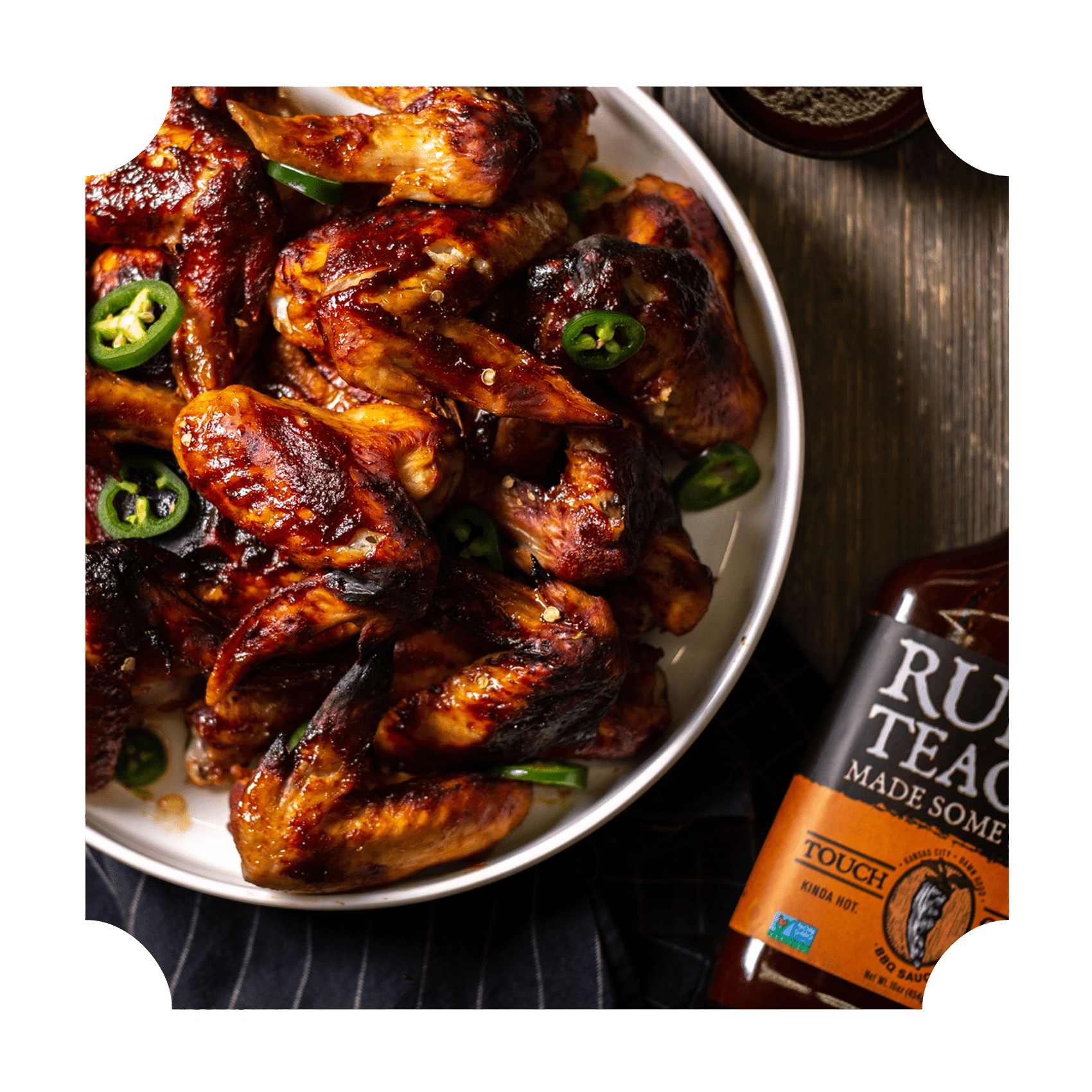 Rufus Teague TOUCH O' HEAT BBQ SAUCE - Angler's Pro Tackle & Outdoors