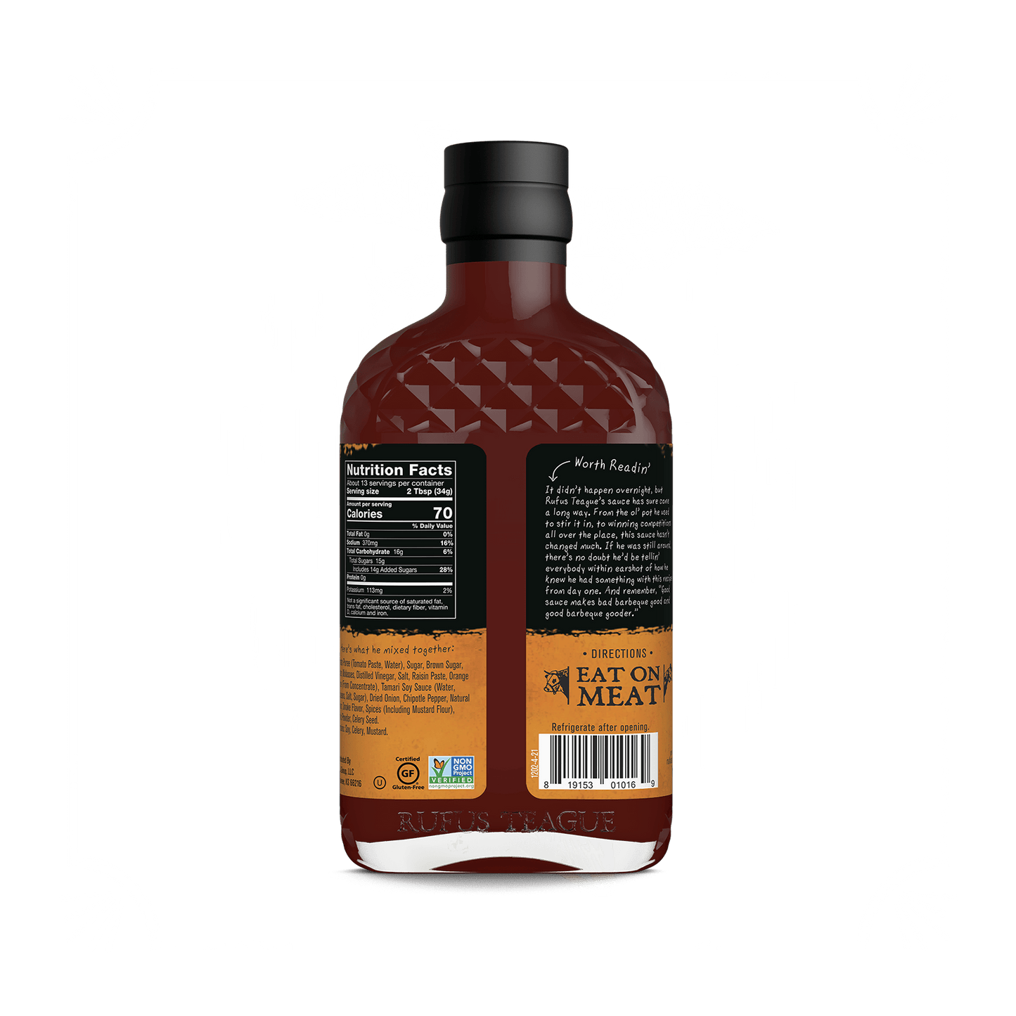 Rufus Teague TOUCH O' HEAT BBQ SAUCE - Angler's Pro Tackle & Outdoors