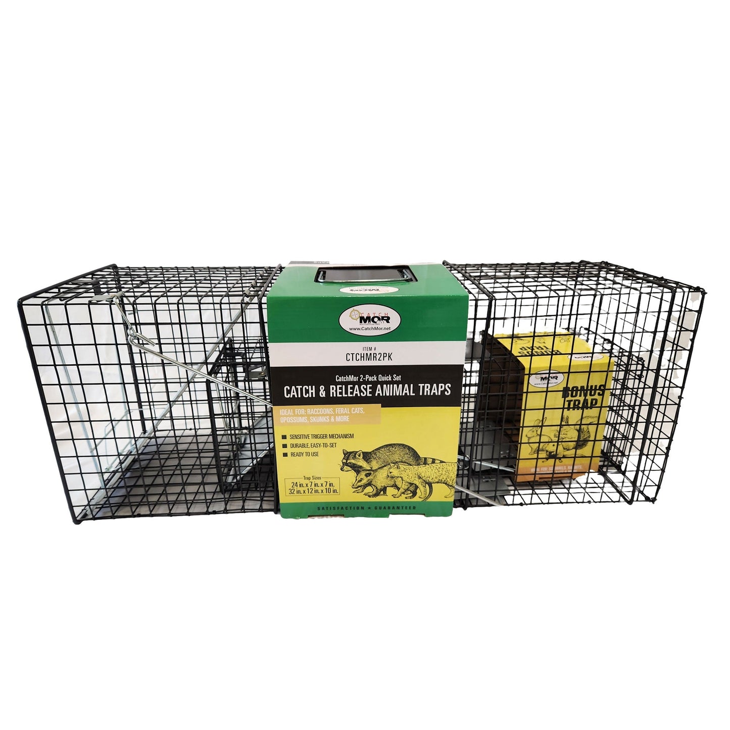 Rugged Ranch CatchMor Live Animal Multi Catch 2 Pack Trap, 1 Large & 1 Small - Angler's Pro Tackle & Outdoors