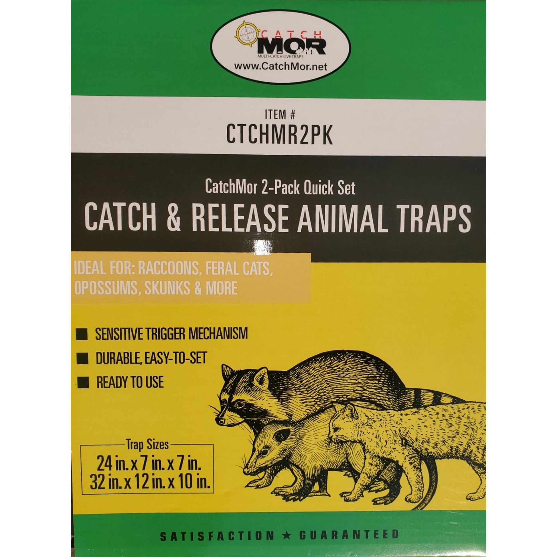 Rugged Ranch CatchMor Live Animal Multi Catch 2 Pack Trap, 1 Large & 1 Small - Angler's Pro Tackle & Outdoors