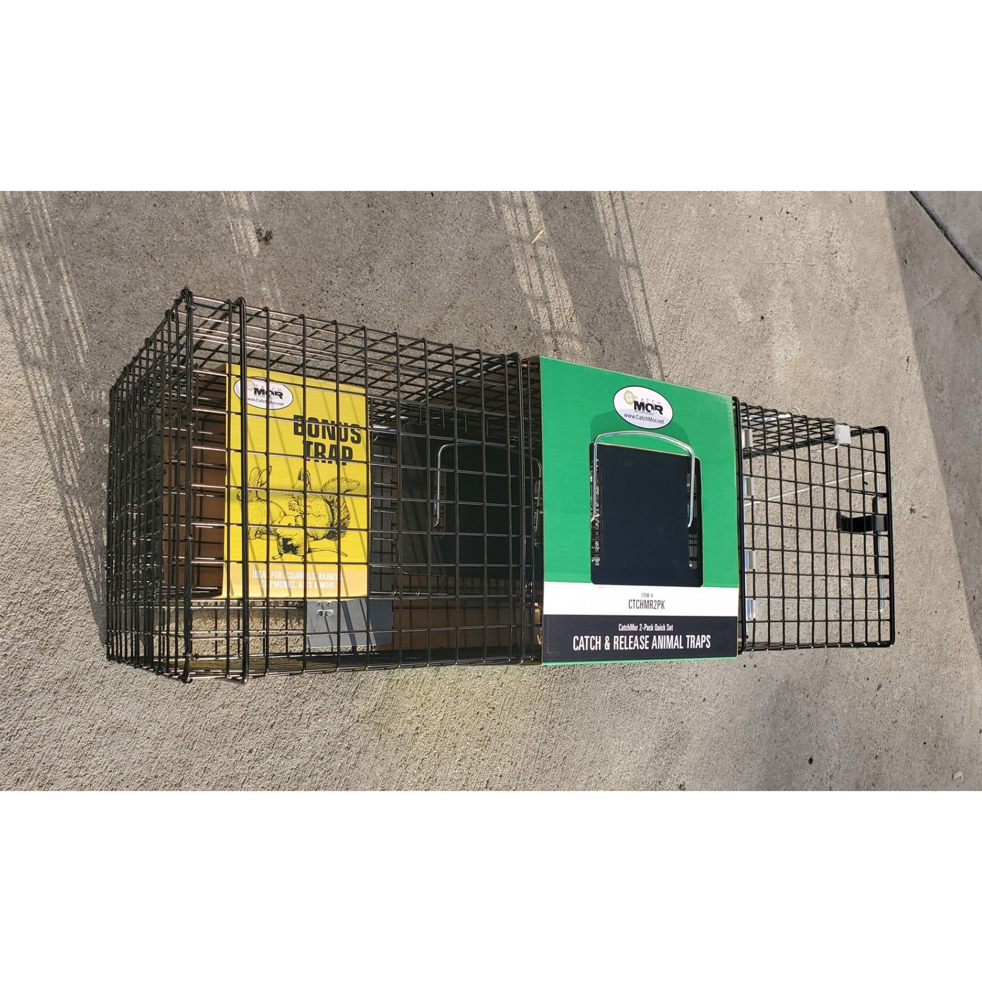 Rugged Ranch CatchMor Live Animal Multi Catch 2 Pack Trap, 1 Large & 1 Small - Angler's Pro Tackle & Outdoors