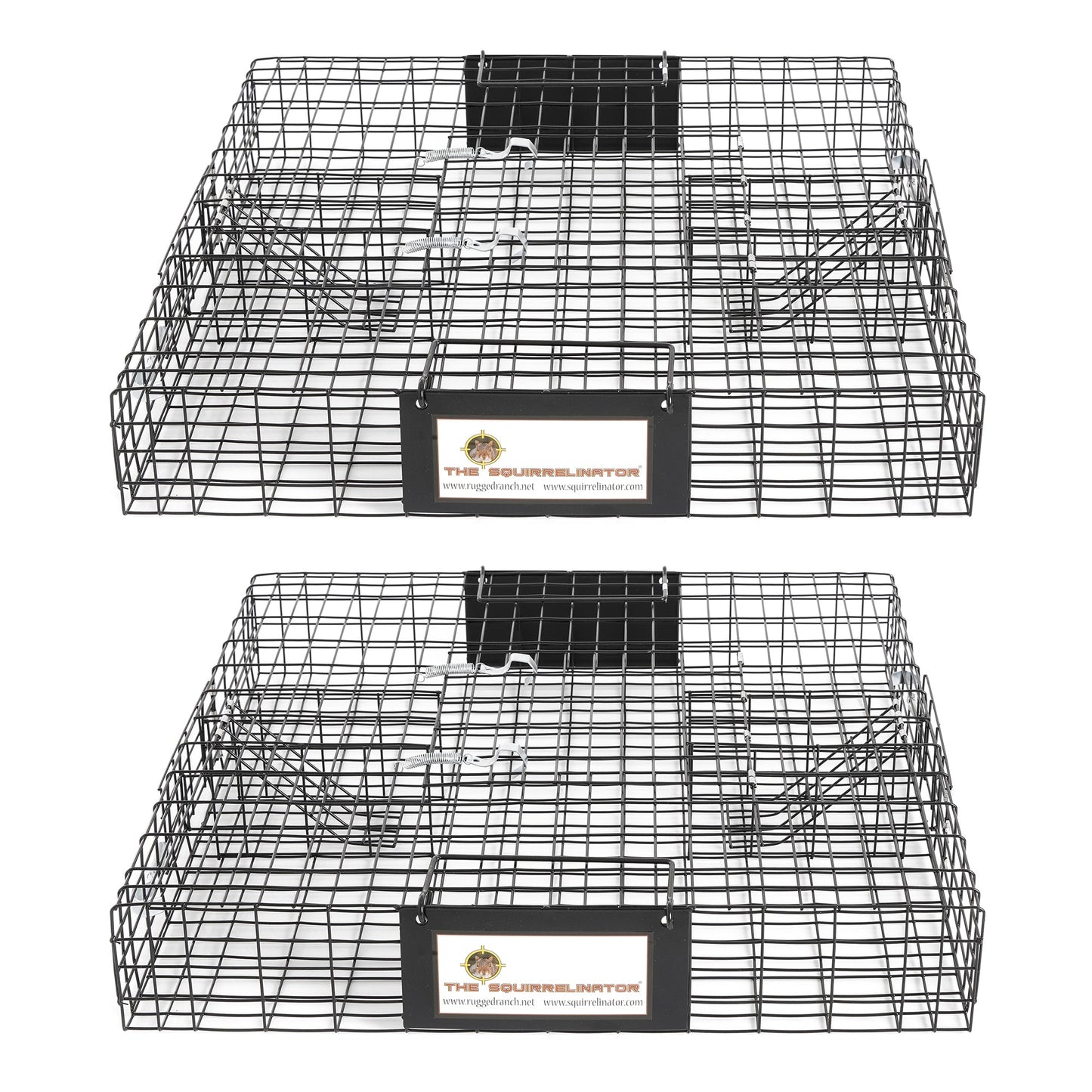 Rugged Ranch SQR Squirrelinator Live Squirrel Chipmunk 2 Door Trap Cage (2 Pack) - Angler's Pro Tackle & Outdoors